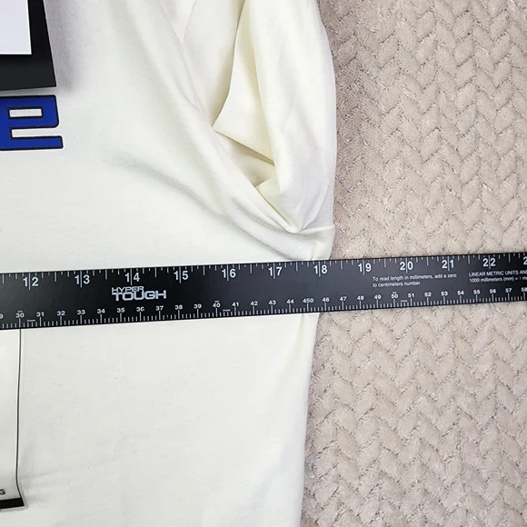 Nike Crop Top Long Sleeve White Shirt Women's L NWT MSRP $45 - Picture 7 of 10